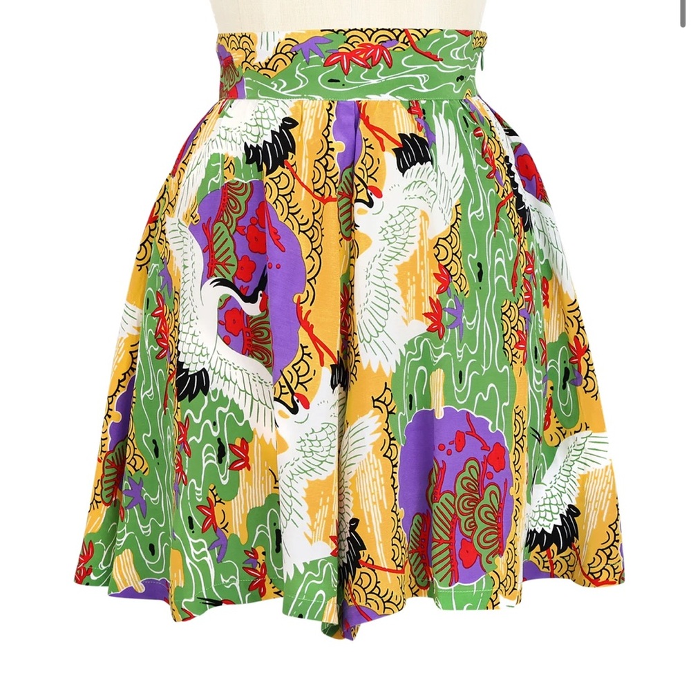 Trashy Diva High Waist Shorts- Tropical Canes Print size 14 NWT